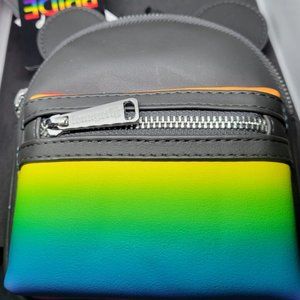 NWT Loungefly 2022 Disney Parks LGBTQ PRIDE COLLECTION Rainbow WRISTLET BELT BAG
